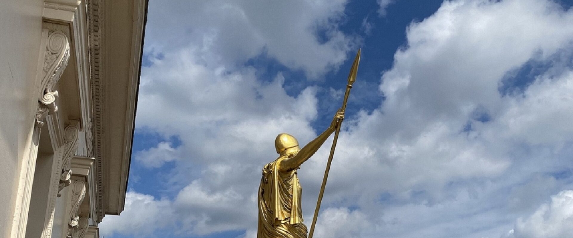 Statue of Athena outside the Club