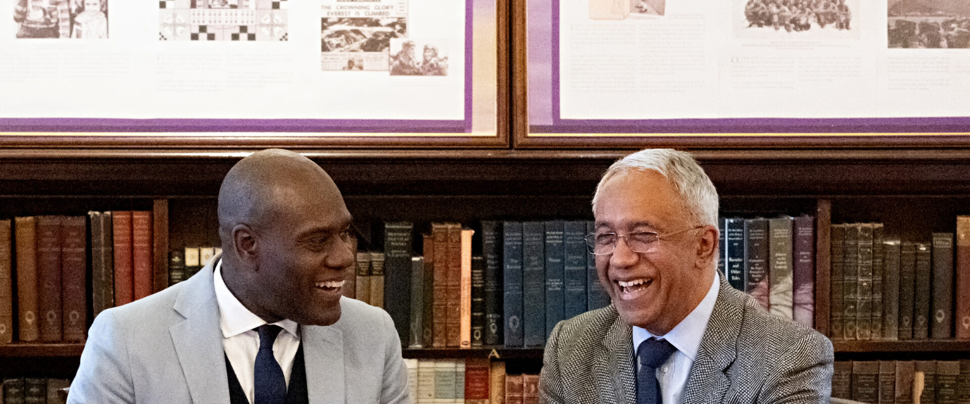 Two members talking